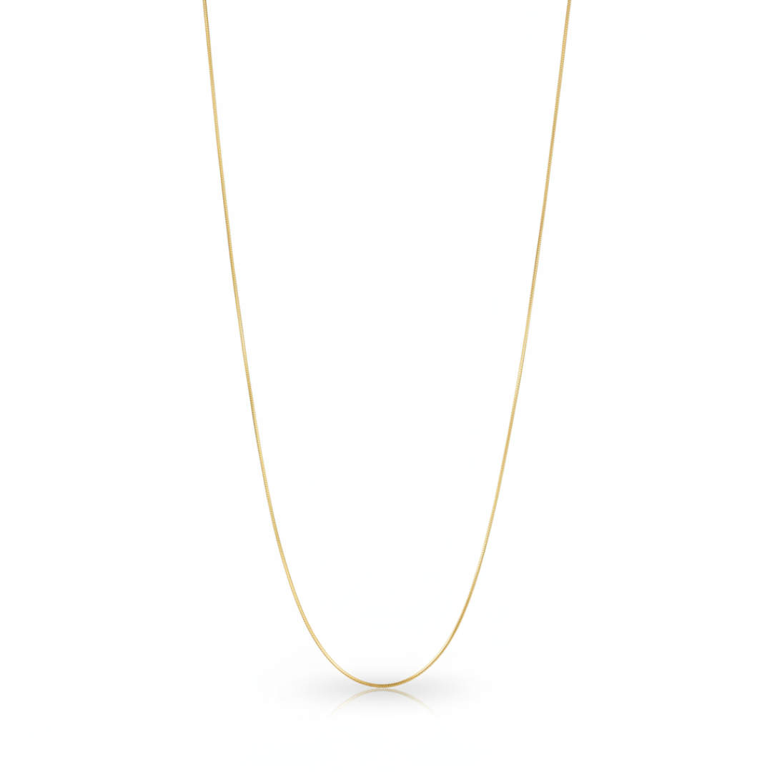 Long Ribbon Chain Necklace