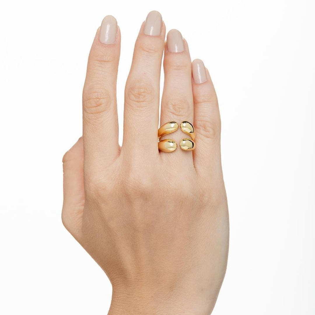 Double Adjustable Smooth Ring