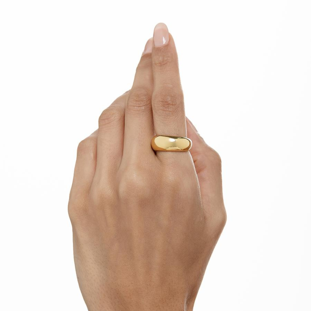 Anel Oval Liso