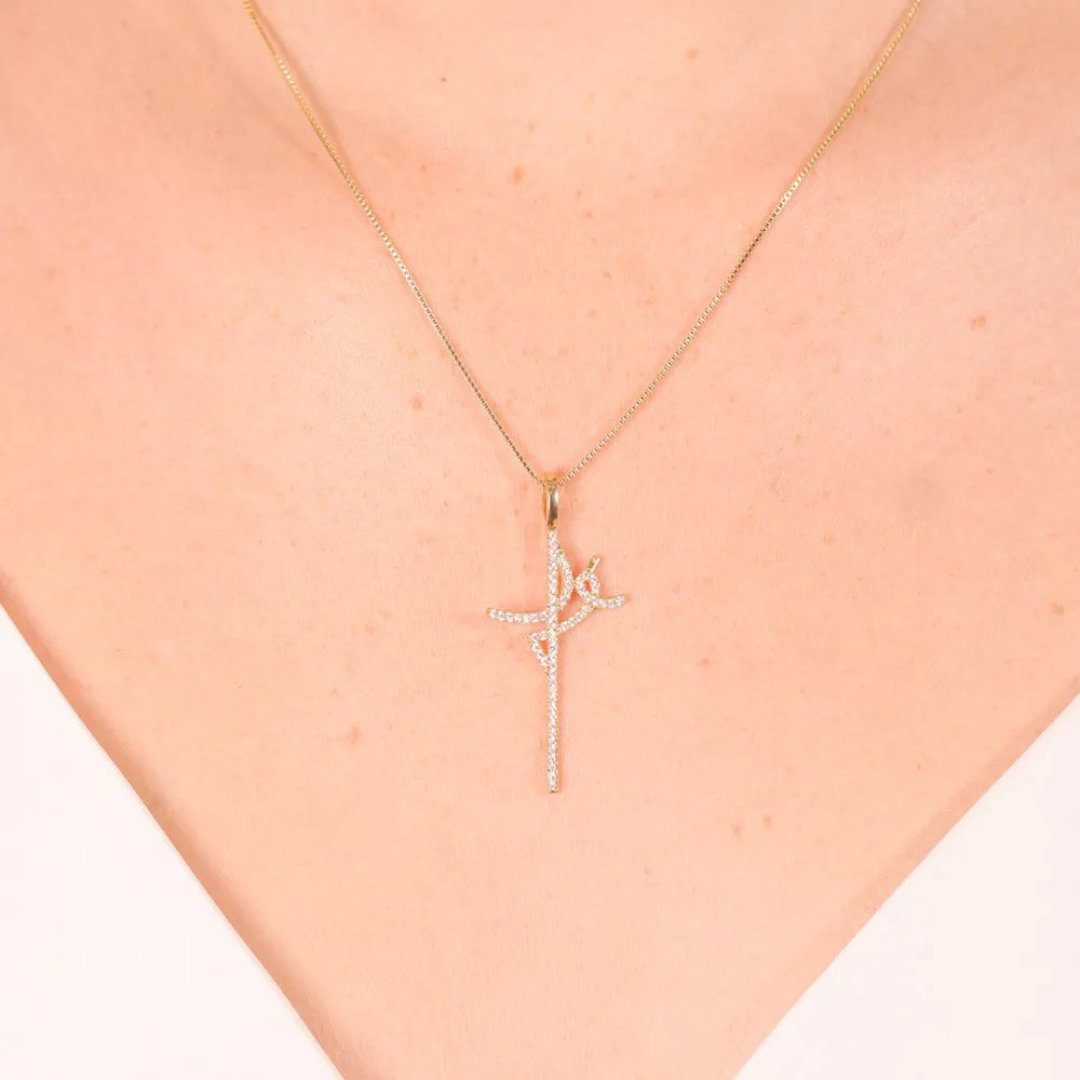 Faith Necklace with Zirconia Details