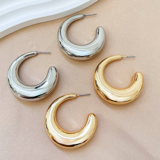 Brinco Argola Gota Curva
