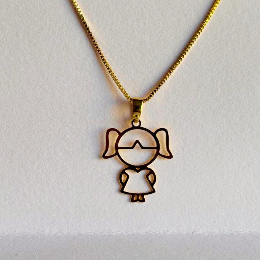 Gargantilha Pingente Menina